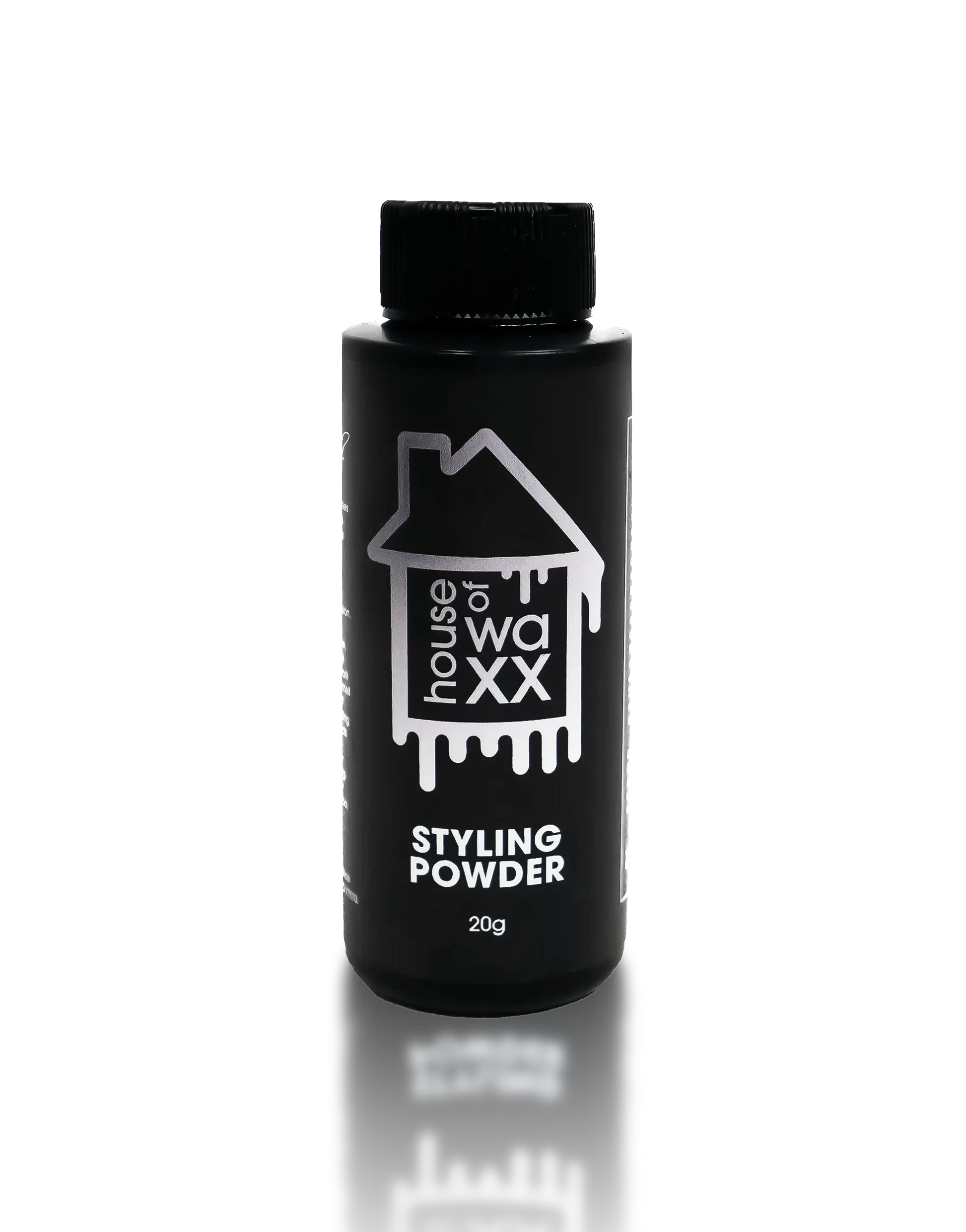 Product shot of House of Waxx Styling Powder on a transparent background