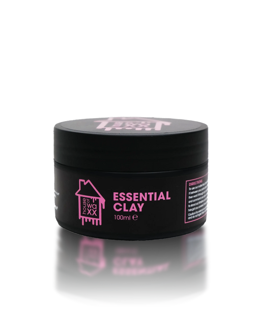 Product shot of House of Waxx Essential Clay on a transparent background