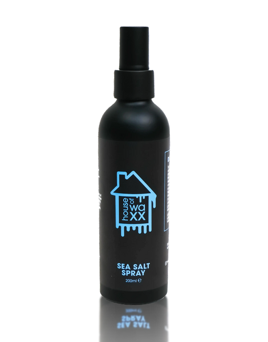 Product shot of House of Waxx Sea Salt Spray on a transparent background
